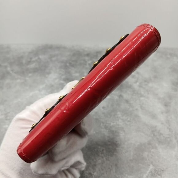 LOUIS VUITTON Limited Edition Vernis Angry Bird Victorine Wallet Pomme D'Amou - Picture 5 of 15